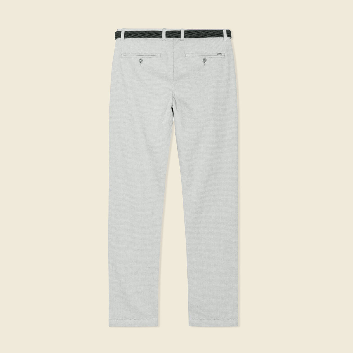 Pantalon chino straight bleu gris homme