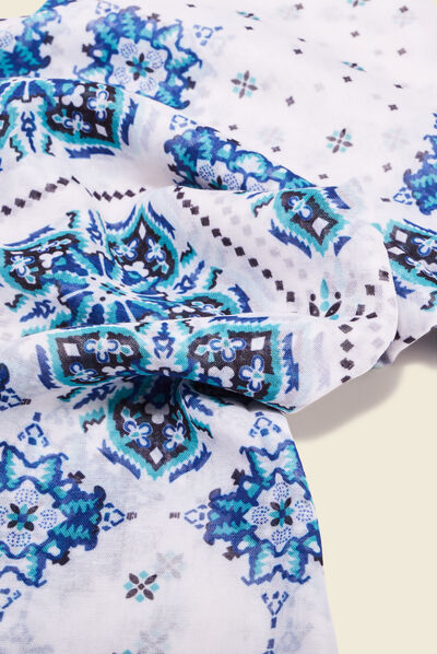Foulard ecru femme