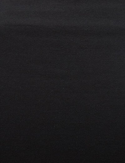 T-shirt ajust&eacute; manches longues bardot noir femme