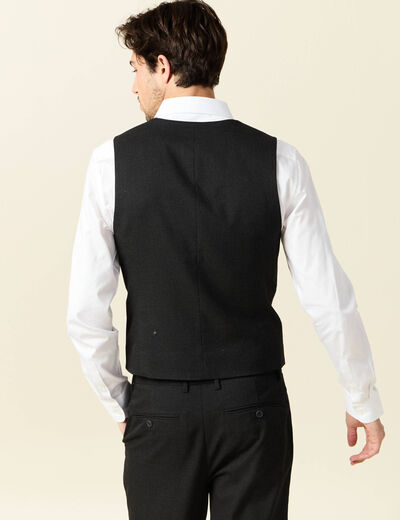 Veston sans manches noir homme
