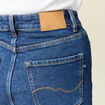 Jeans barrel slouchy taille haute 7/8ème denim brut femme