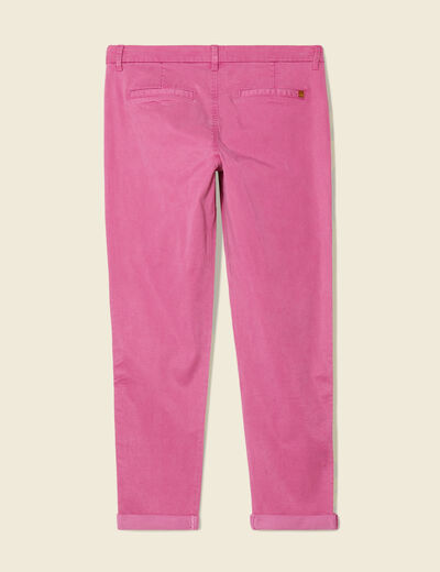 Pantalon chino Instinct rose framboise femme