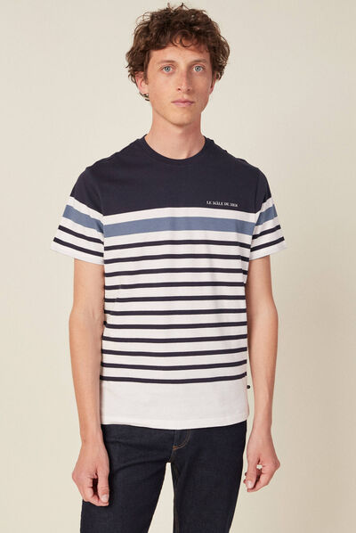 T-shirt manches courtes ecru homme