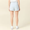 Short mom en jean denim bleach femme