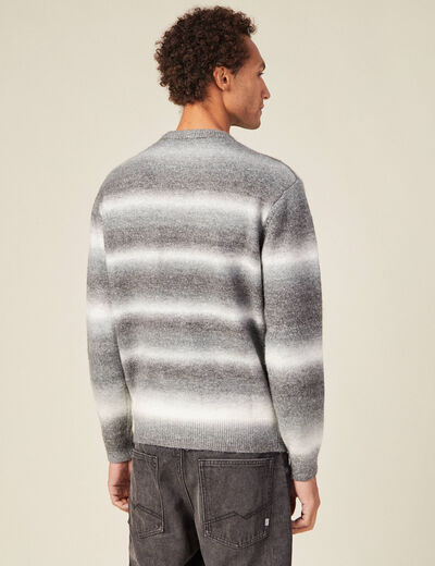 Pull éco-responsable gris homme