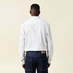 Chemise en coton manches longues blanc homme