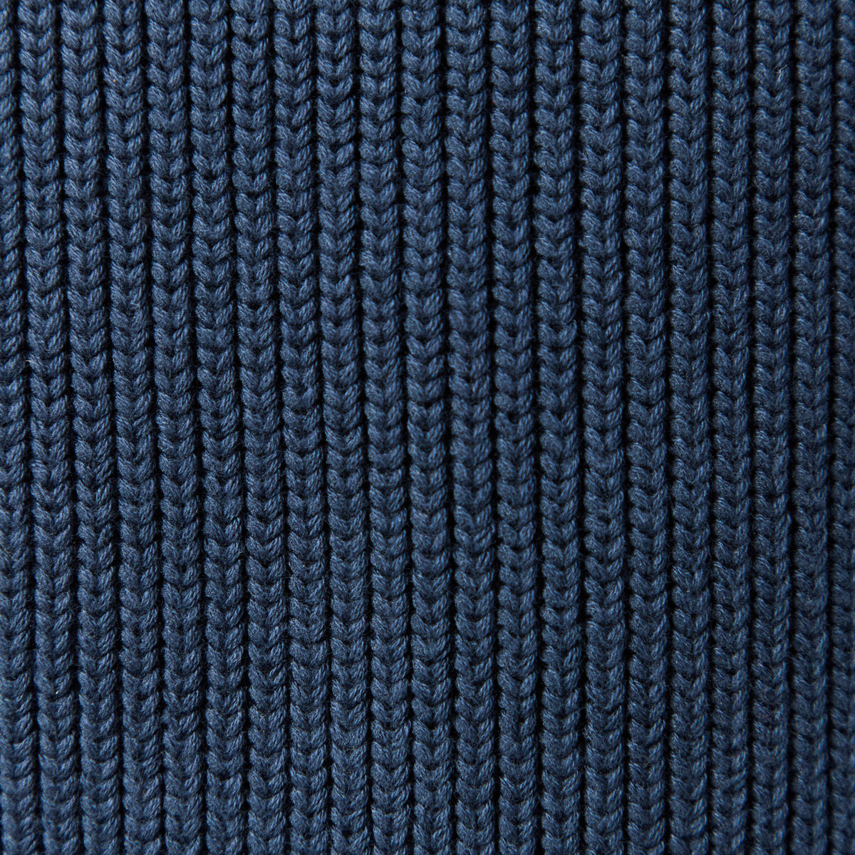 Pull fin manches longues col rond bleu marine homme