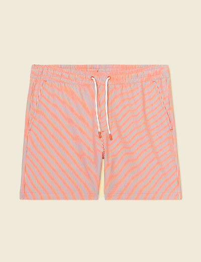 Short de bain marron cognac homme