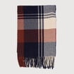Plaid marron fonc&eacute; homme
