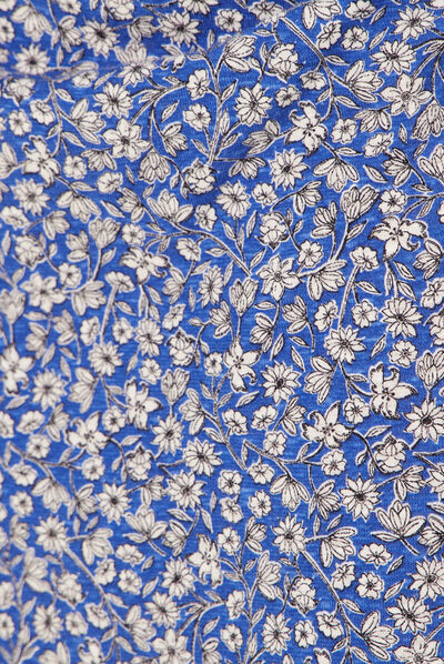 Jupe évasée fluide bleu femme