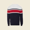 Pull manches longues bleu marine homme