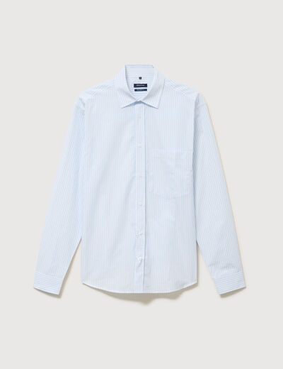 Chemise boyfriend en coton ecru homme