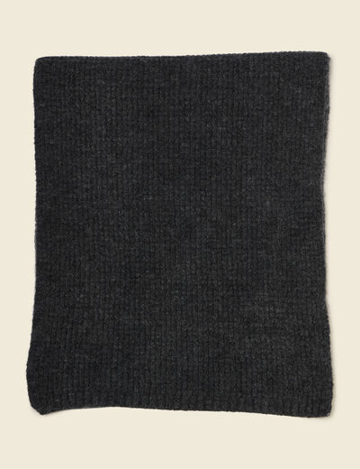 &Eacute;charpe en maille gris fonc&eacute; homme