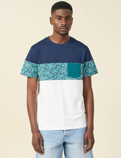T-shirt manches courtes bleu homme