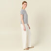 T-shirt manches courtes ecru femme