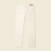 Jeans straight 5 poches ecru homme