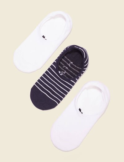 Lot 3 paires chaussettes blanc homme