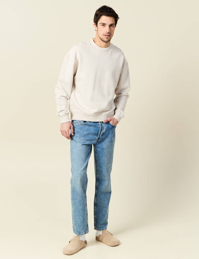 Sweat manches longues gris homme