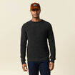 Pull manches longues fabriqué en France gris foncé homme