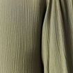 Robe évasée broderie vert kaki femme