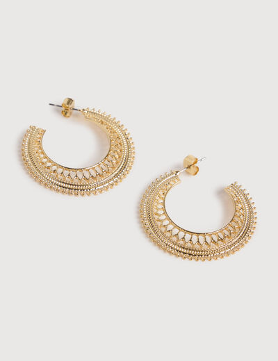 Boucles d'oreilles couleur or femme