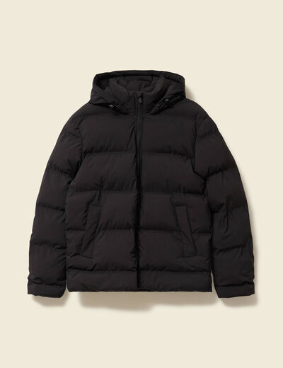 Doudoune avec capuche noir homme