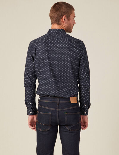 Chemise bleu marine homme