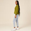 T-shirt manches longues vert kaki femme