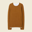 Pull manches longues marron homme