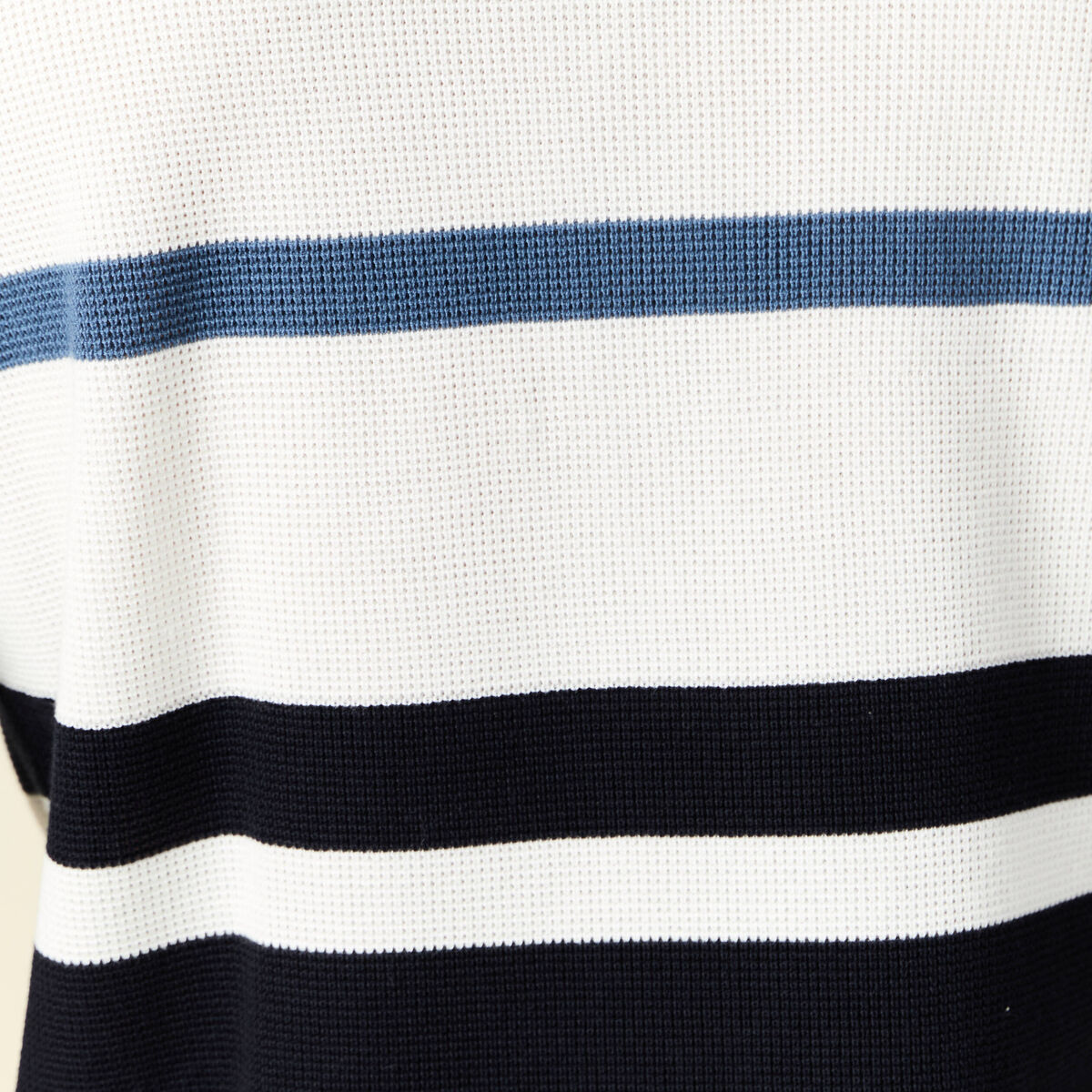 Pull manches longues ecru homme
