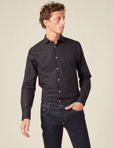 Chemise éco-responsable noir homme