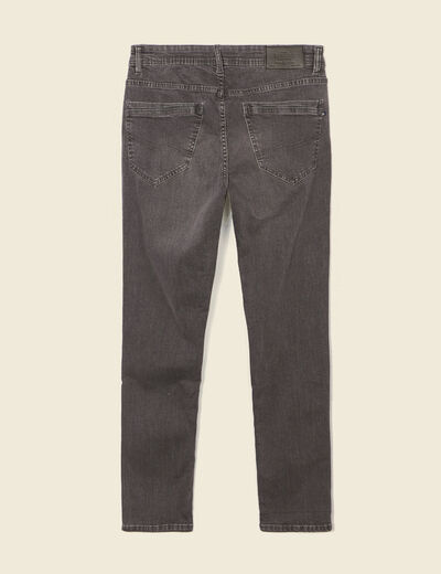 Jeans slim éco-responsable denim gris homme