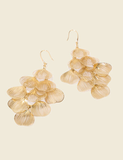 Boucles d'oreilles couleur or femme