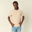 T-shirt manches courtes beige homme