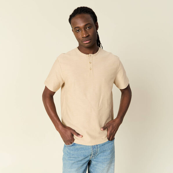 T-shirt manches courtes beige homme