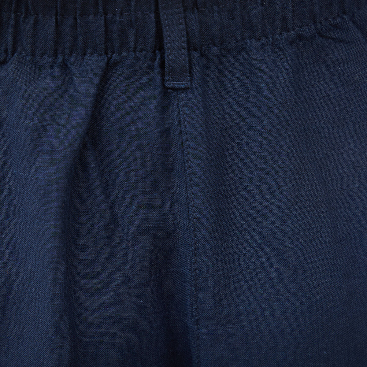 Short taille haute bleu marine femme