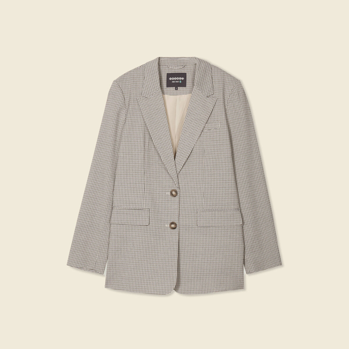 Veste blazer éco-responsable bleu marine femme