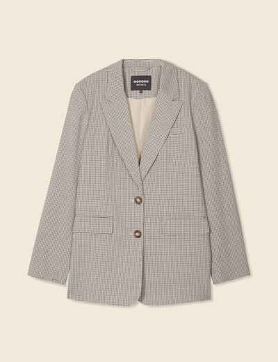 Veste blazer éco-responsable bleu marine femme