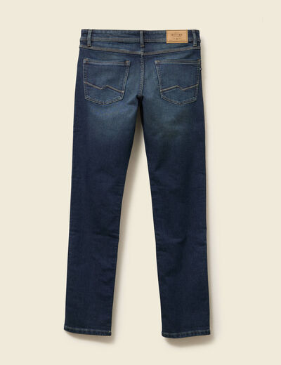 Jeans straight longueur 34 denim denim dirty homme