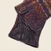 Gants en cuir noir femme