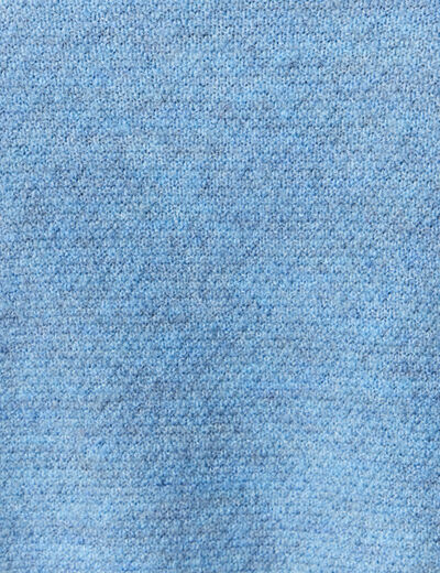 Pull manches longues bleu clair femme
