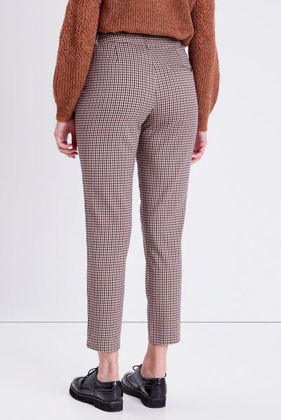 Pantalon chino bleu marine femme