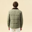 Doudoune droite mi-longue vert kaki homme