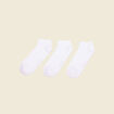 Lot 3 paires chaussettes blanc homme