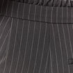 Pantalon large ceinture tissu fluide gris femme