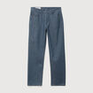 Jeans straight longueur 32 en coton bleu gris homme