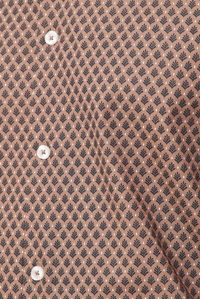 Chemise éco-responsable marron homme