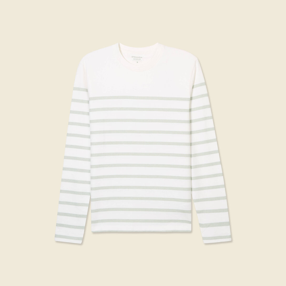 T-shirt manches longues vert clair homme