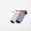 Lot 3 paires chaussettes blanc femme
