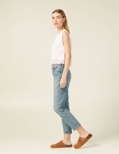 T-shirt éco-responsable blanc femme